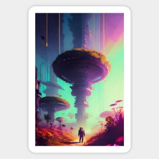 Abstract Another World Explorer Sticker